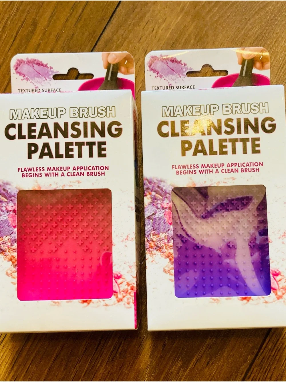 Makeup Brush Cleansing Palettes - Pink & Purple